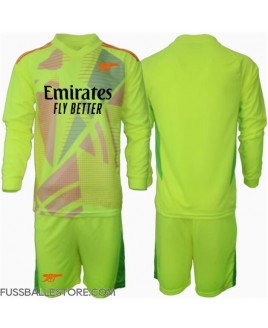 Günstige Arsenal Torwart Heimtrikotsatz Kinder 2024-25 Langarm (+ Kurze Hosen)